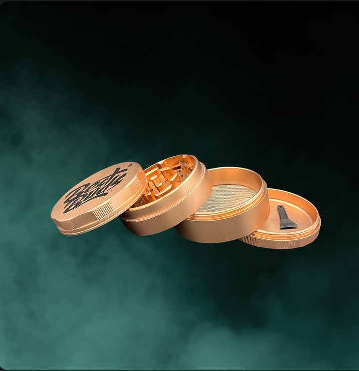Best Buds Mighty Grinder Aluminium Goldrose 4 Teile (60mm)