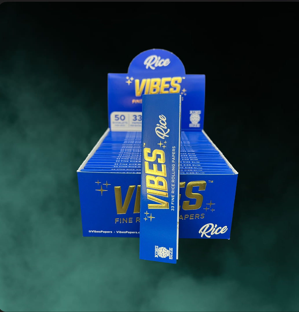 VIBES King Size Slim Rolling Paper Rice - Einzeln