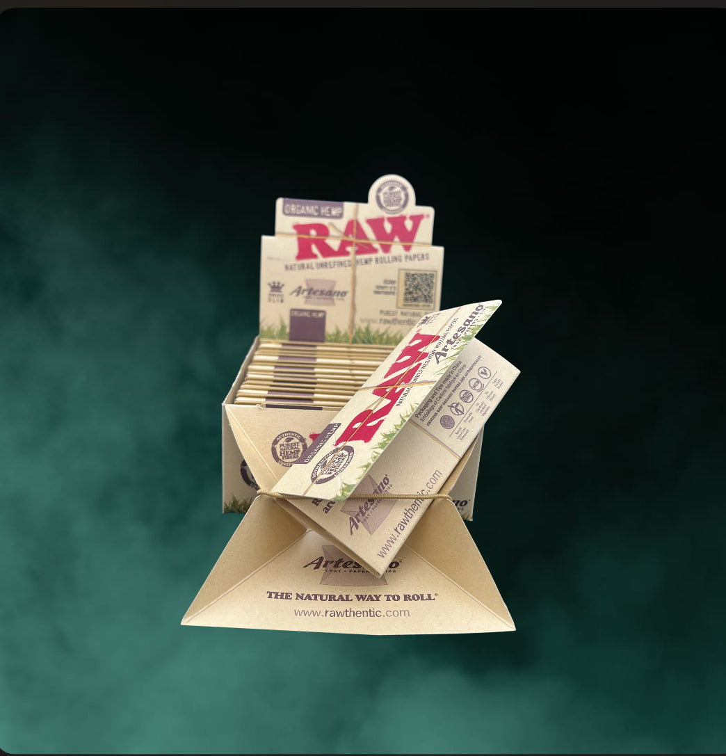RAW Artesano Classic King Size Slim + Tips + Drehunterlage - Einzeln